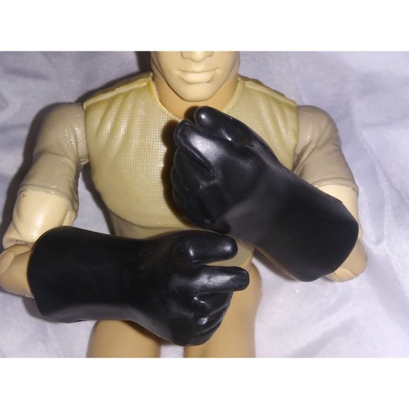 VTG Hasbro GI Joe Action Figure Military Man Big Black Gloves Action Figure Toy - Picture 2 of 11